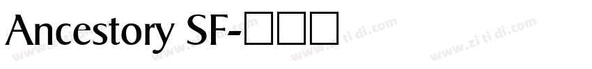 Ancestory SF字体转换